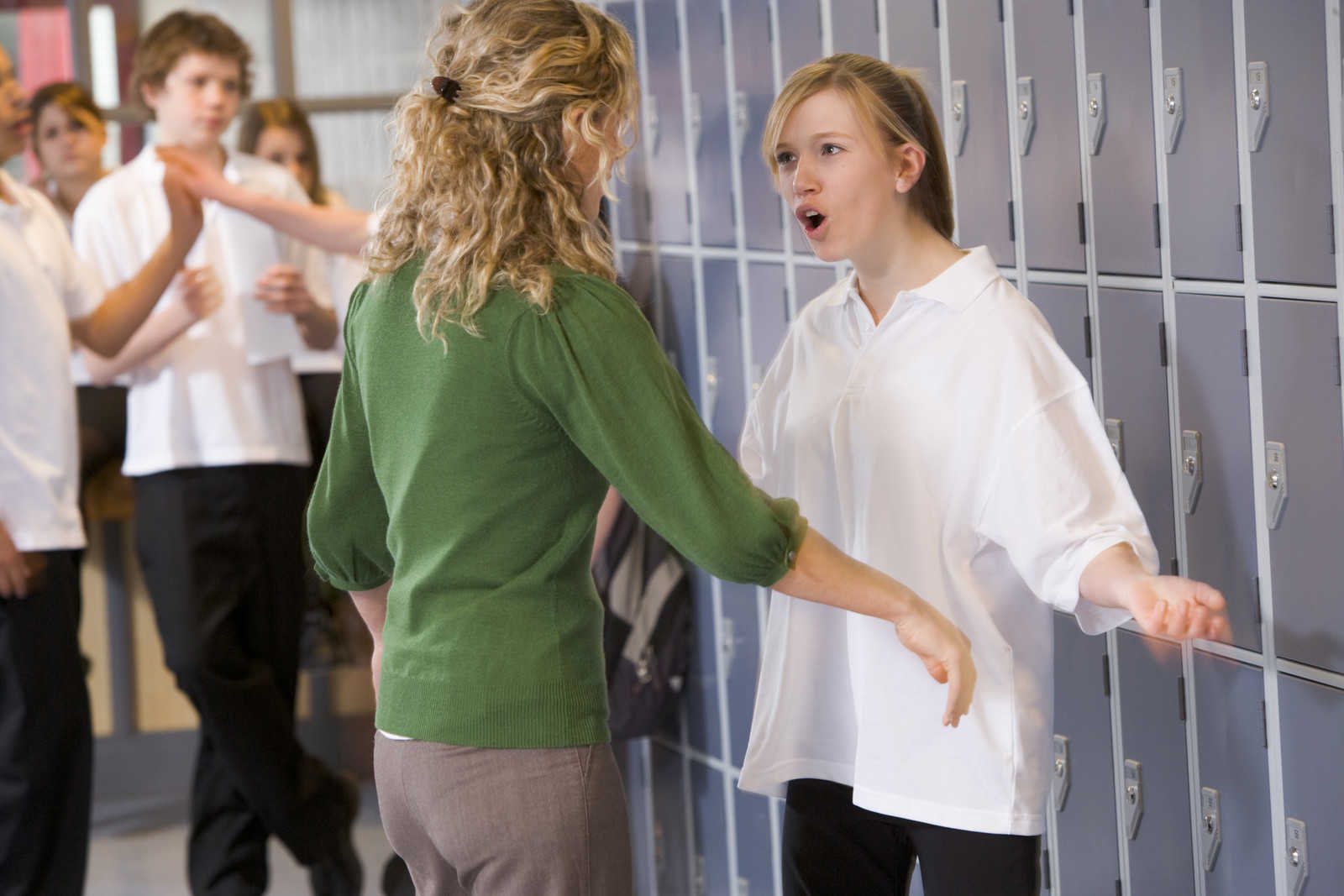 Teacher intervening. (Canstock image)